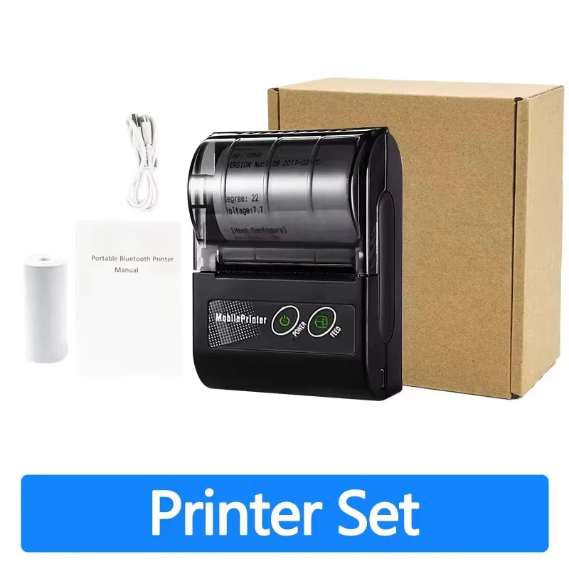 Impresora térmica mini GOOJPRT de 58 mm para etiquetas, recibos, tickets y facturas, compatible con iOS y Android, para pequeñas empresas y ordenadores. Impresora/etiquetadora.