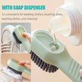 1 cepillo de limpieza multiusos, herramienta de limpieza reutilizable para el hogar y el baño, cepillo para ropa, cepillo para zapatos, limpieza de polvo y manchas.