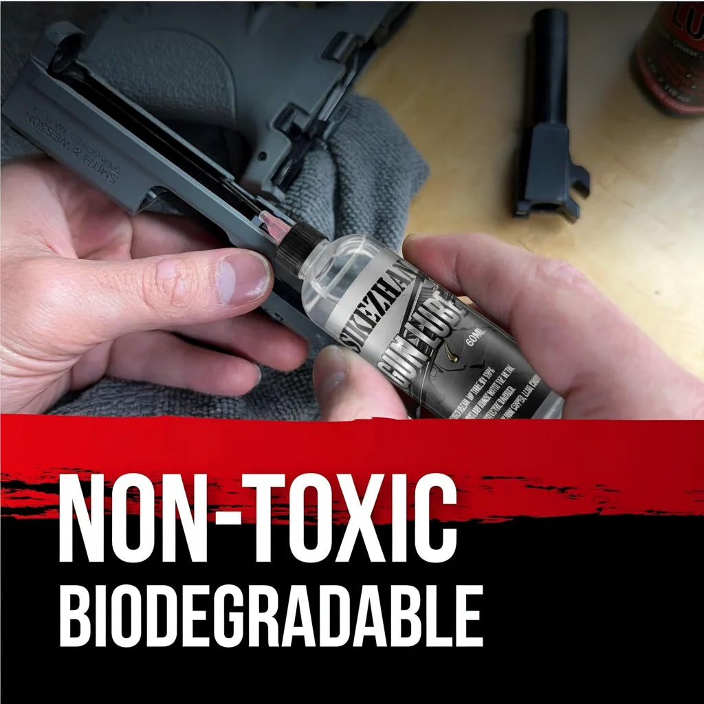 Aceite limpiador y lubricante SIKEZHAN Gun Oil CLP con aplicador de precisión para el mantenimiento y cuidado de rifles, pistolas y escopetas, 60 ml.