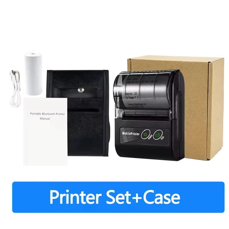 Impresora térmica mini GOOJPRT de 58 mm para etiquetas, recibos, tickets y facturas, compatible con iOS y Android, para pequeñas empresas y ordenadores. Impresora/etiquetadora.