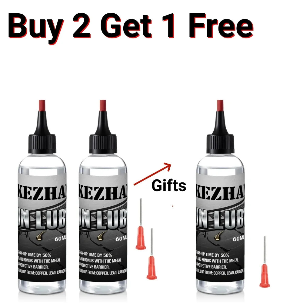 Aceite limpiador y lubricante SIKEZHAN Gun Oil CLP con aplicador de precisión para el mantenimiento y cuidado de rifles, pistolas y escopetas, 60 ml.