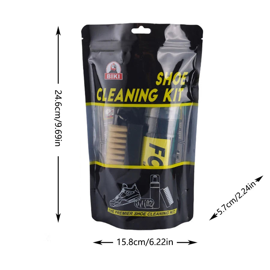 Kit de limpieza de calzado, limpiador de calzado - solución de limpieza para calzado deportivo, equipado con cepillo de limpieza y fibra ultrafina.