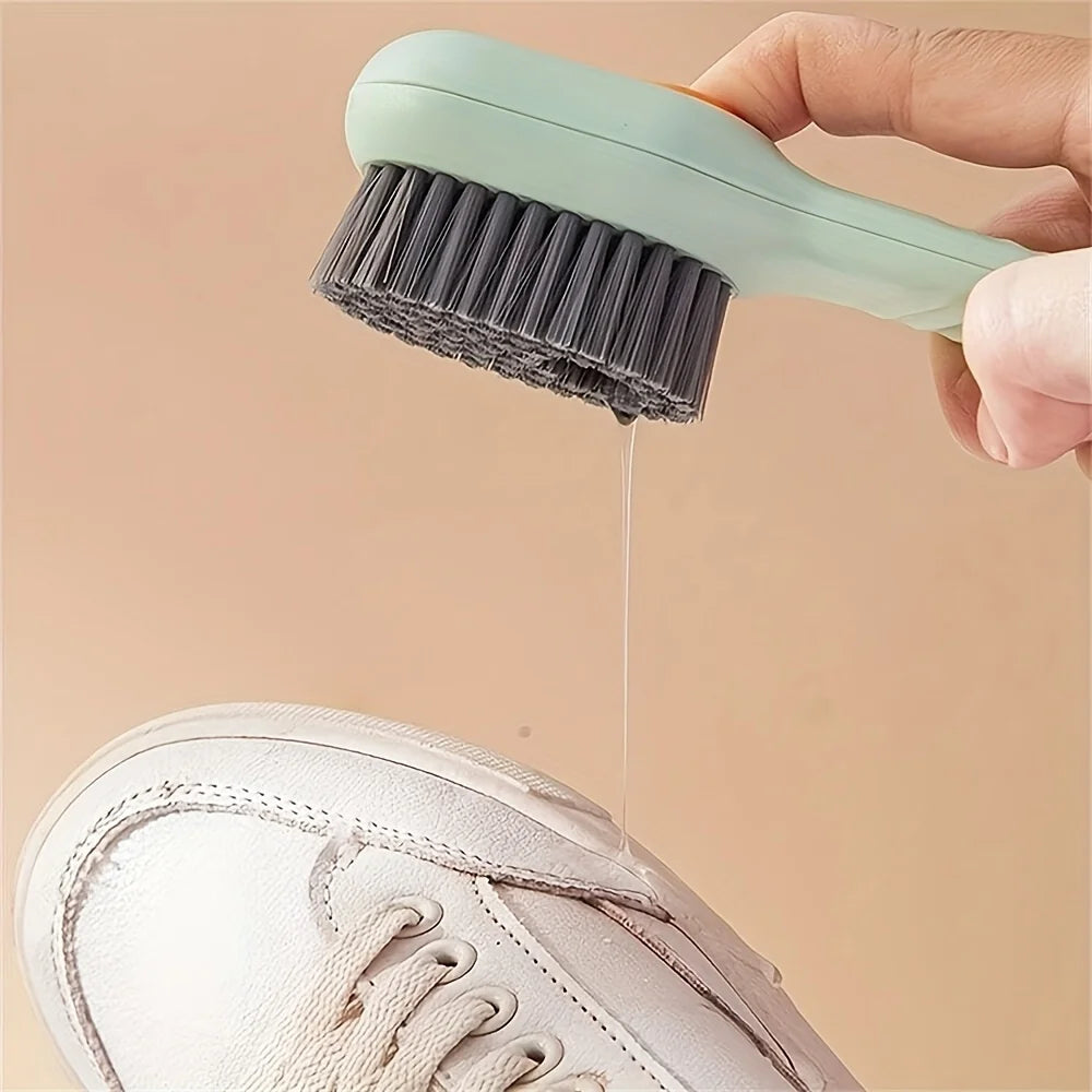 1 cepillo de limpieza multiusos, herramienta de limpieza reutilizable para el hogar y el baño, cepillo para ropa, cepillo para zapatos, limpieza de polvo y manchas.