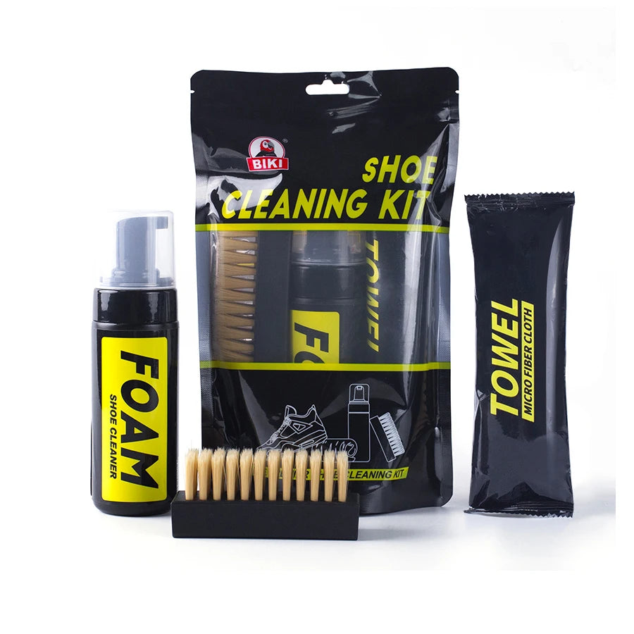 Kit de limpieza de calzado, limpiador de calzado - solución de limpieza para calzado deportivo, equipado con cepillo de limpieza y fibra ultrafina.