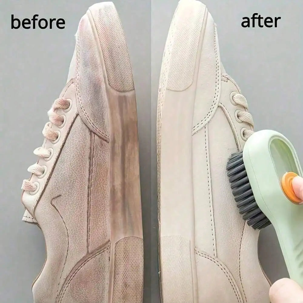 1 cepillo de limpieza multiusos, herramienta de limpieza reutilizable para el hogar y el baño, cepillo para ropa, cepillo para zapatos, limpieza de polvo y manchas.